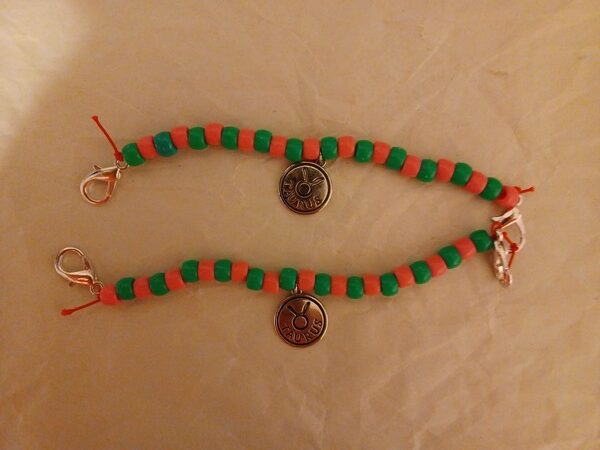 Handmade Beaded Bracelet and Anklet with Locket
